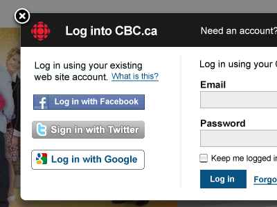 Let's get social facebook log in social twitter