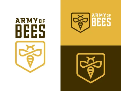 Army of Bees 2 army bee logo revision