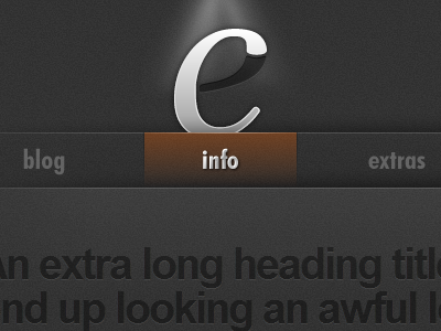 CE v2.5 Nav fireworks grey logo navigation orange web design