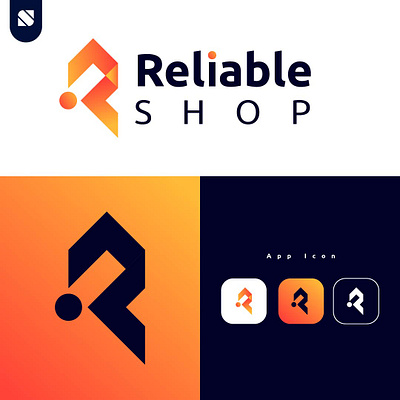 Reliable Shop is an Ecomerce Logo design 3d branding design ecomercelogo graphic design illustration logo logotype motion graphics shoplogo typography vector