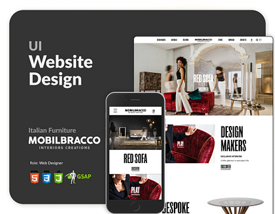 Italian Furniture Website || Mobilbracco animation branding css furniture website gsap html italian javascript landing page mobilbracco mrd mrd official ui website