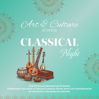 Carousel Post for INDIAN_CLASSICAL_MUSIC_EVENT creativecarousel creativedesign design designforevent designinspiration designshowcase graphicsdesign illustration indianclassical innovativedesign moderndesign professionaldesign socialmediapostdesign ui visualstorytelling