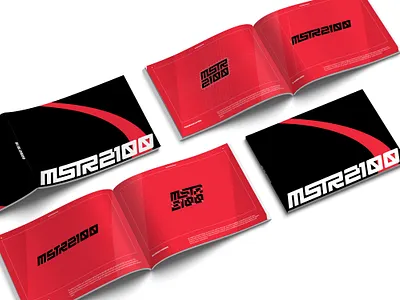 MSTR2100 Brand Guidelines black book brand branding clean design graphic grid guidelines identity lettering logo minimal rebranding red type typography