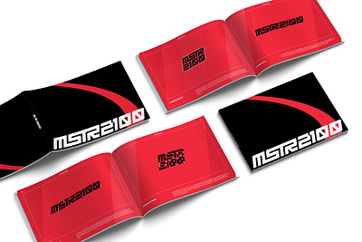 MSTR2100 Brand Guidelines black book brand branding clean design graphic grid guidelines identity lettering logo minimal rebranding red type typography