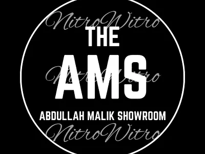 The Abdullah Malik Showroom (AMS) graphic design logo