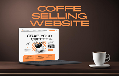 Coffee Bliss – Animated Hero Section UI Design ☕ 3d animation coffeedesign dribbbleshowcase ecommerceui figma graphic design herosection minimaldesign ui uidesign uxdesign webanimation websitedesign