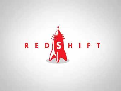 RedShift Logo branding logo red retro vintage