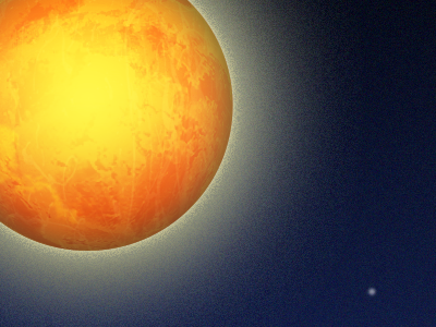 Planet / Sun / Spacething blue orange planet space sun