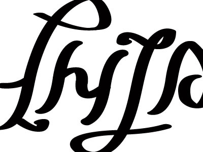 Philadelphia Ambigram v2 ambigram lettering script type