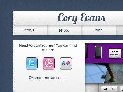 Need To Contact Me? contact dribbble email flickr icons social twitter website