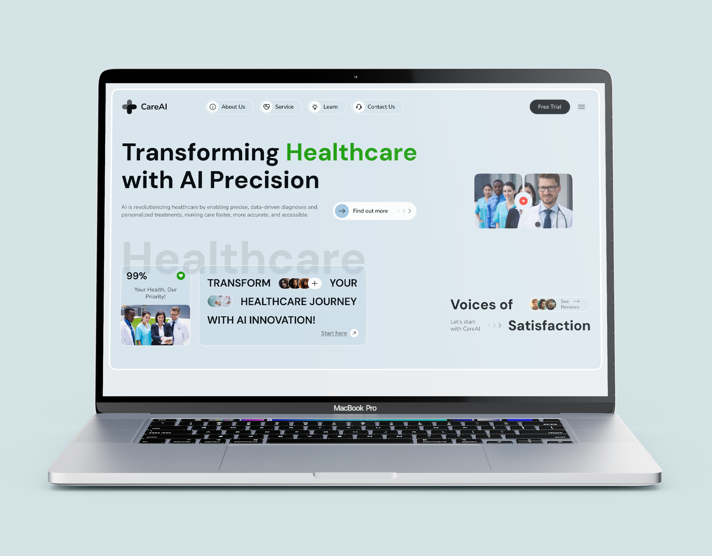 Medical Website UI UX Design by Fardin Irfan Rifat 🟢 on Dribbble