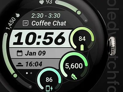 Kinetic Watch Face amoledwatchfaces app design google play illustration pixel watch watch face watch face format wear os wear os 5 wearable