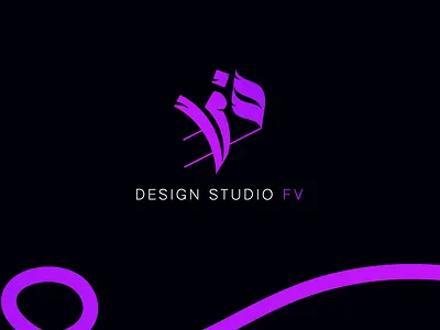 FV design studio logo arabic logo bold branding design design studio freestyle logo graphic design illustration logo logo design minimal neon presentation typography ui ux vector