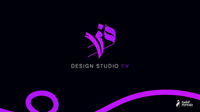 FV design studio logo arabic logo bold branding design design studio freestyle logo graphic design illustration logo logo design minimal neon presentation typography ui ux vector