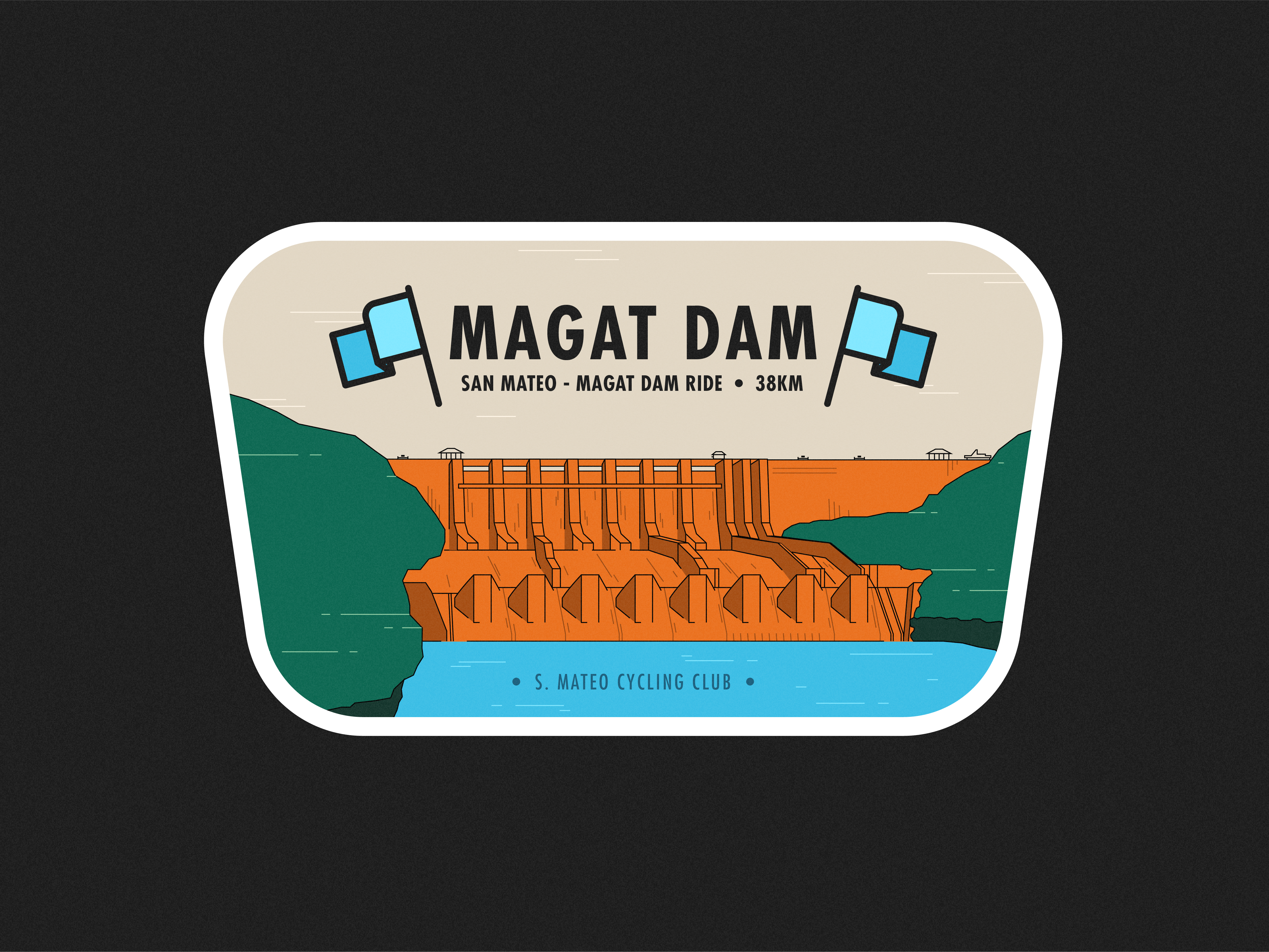Example of Weekend Bike Ride Stickers