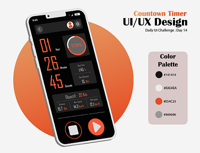 Countown Timer graphic design illustrator ui ux