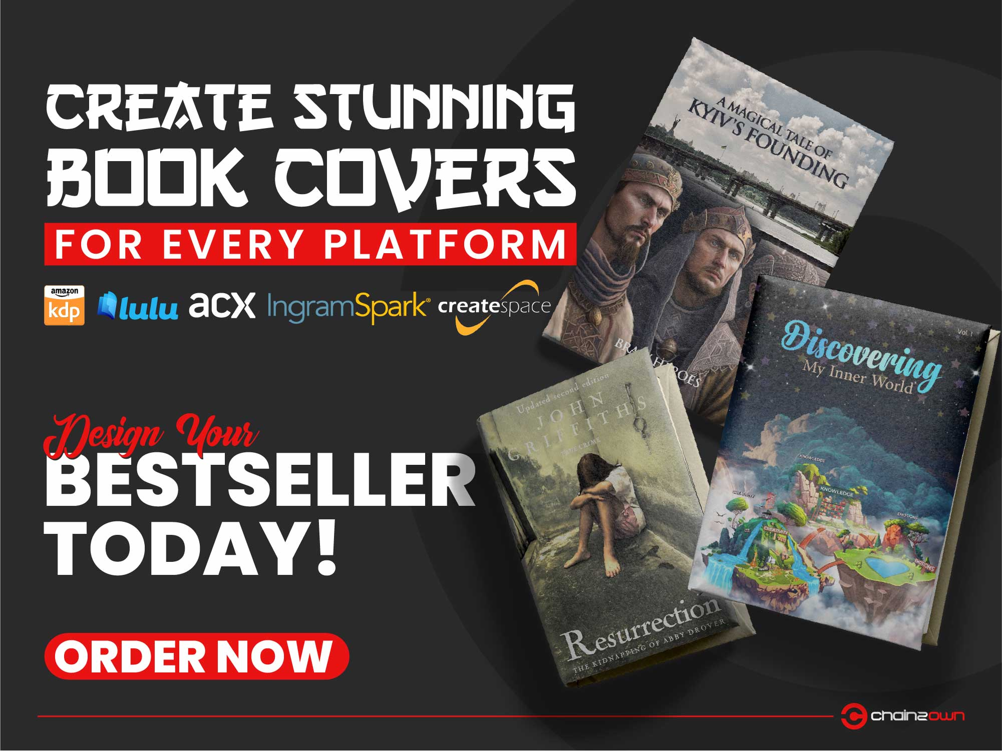 Example of Custom Book Cover Designs In Any Style!