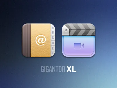 Gigantor XL - Contacts & Videos contacts gigantor icons iphone theme videos