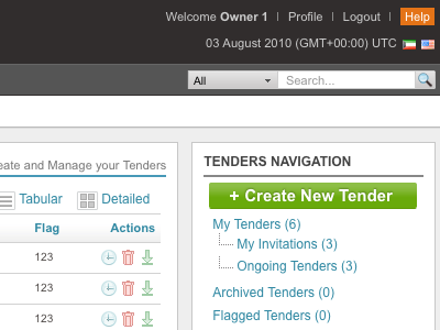 Tender app app layout web