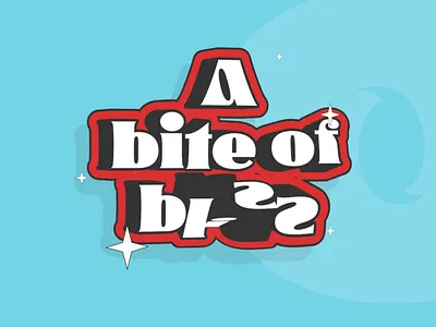 A bite of bliss 3d aftereffects animated text animation bounce animation branding eyecatching animation gif graphic design illustration intro logo logo animation mateeffects motion motion graphics playful text animation tagline animation ui ux