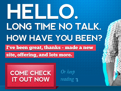 Hello. blue chunkfive cta nevis newsletter