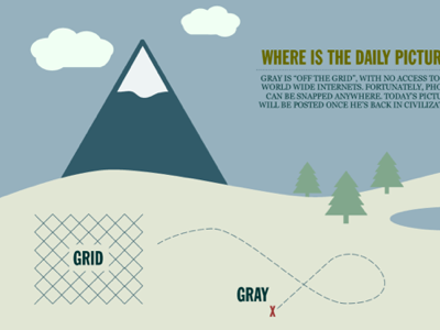 Off Grid illustration nature simple