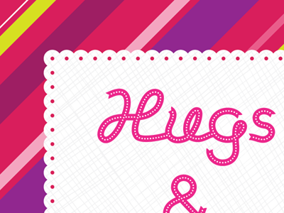 Valentine custom type illustration pattern