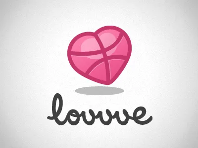 Lovvve dribbble gradient illustrator noise photoshop pink simple white