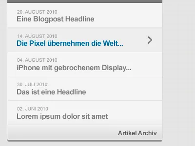 Client Work - Latest Articles gray website