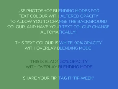 Photoshop blending modes tip blending modes overlay photoshop tip week