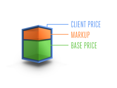 Breakdown 3d campaign monitor icon infographic