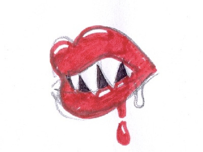 Gossip lips drawing