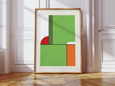 Nintendo : Minimalist Yoshi adobe illustrator bauhaus design dinosaur geometric graphic design green illustration mid century modern minimalist nintendo poster print square vector wall art yoshi