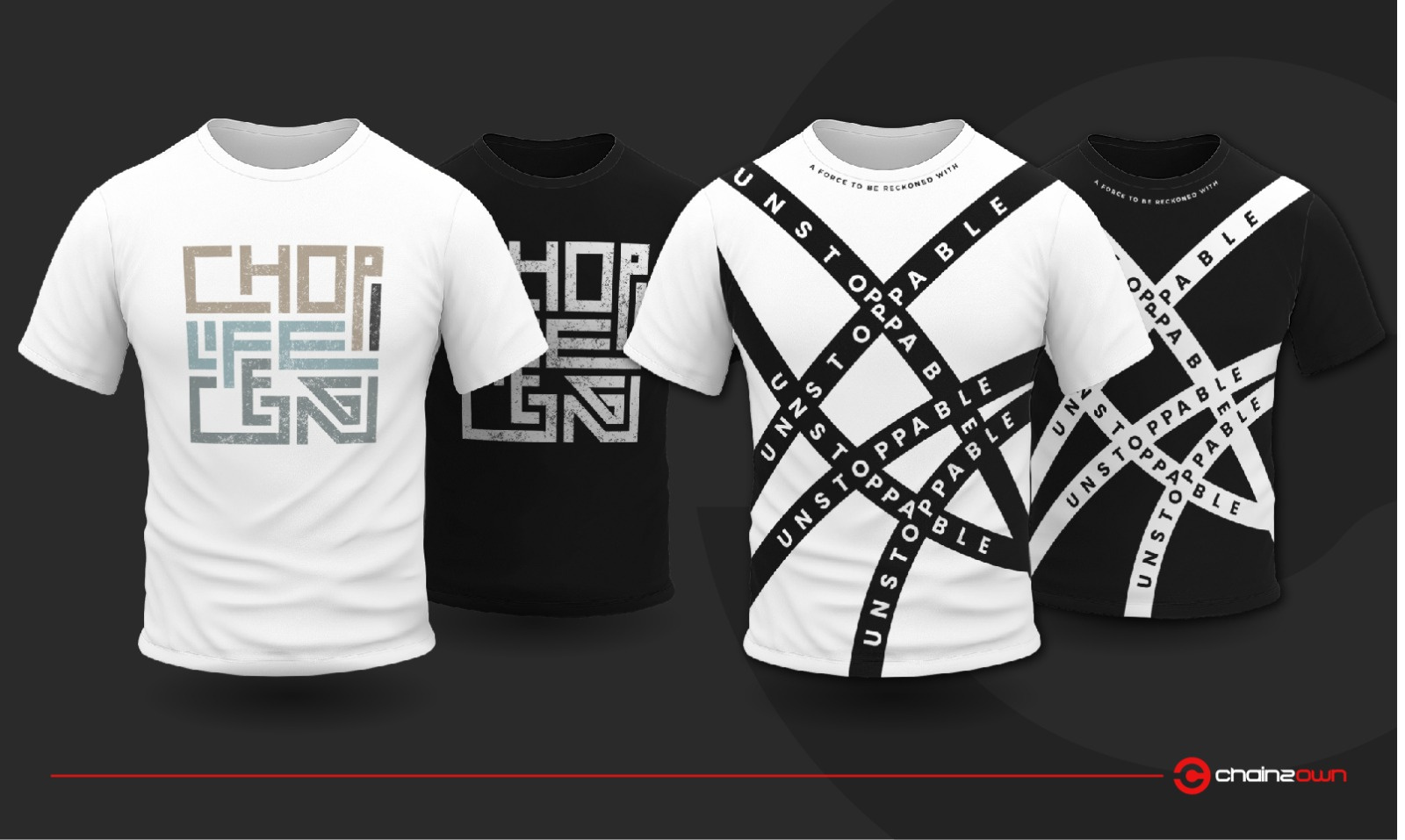 Example of Custom T Shirt & Merchandise Designs 