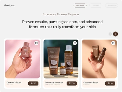 Thirty's 3 branding design e commerce productdesign skincare ui ux