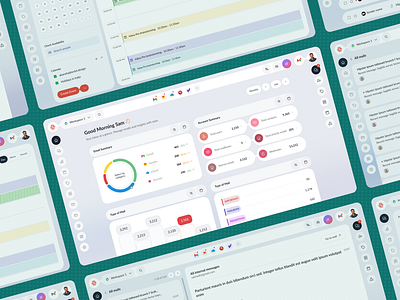 SaaS App, CRM Dashboard, Email Management crm crm dashboard dashboard dashboard ui design email inbox newsletter saas saas app saas ui task task manager team tracker ui ui design ui ux ux web app