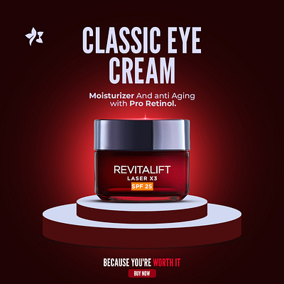 Social Media | Eye Cream I Instagram Post cream product creative design eye cream social media graphic design grow post design product social media social media