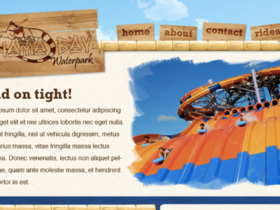 Bahama Bay waterpark web design