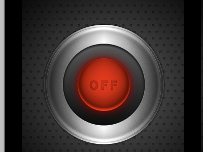 Off button interface iphone ui