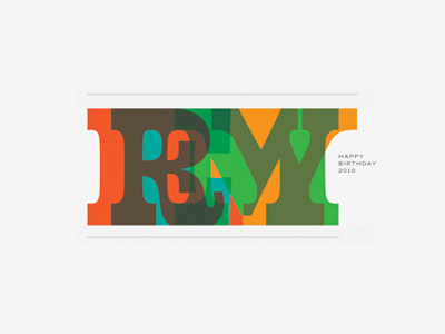 Remy blue colorful green orange red typography