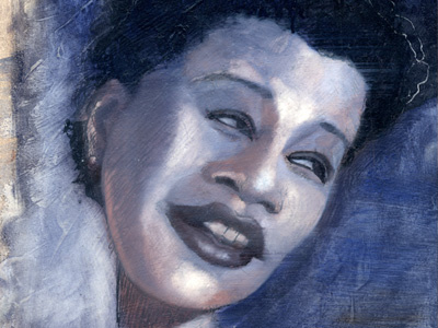 Ella Fitzgerald study illustration oil painting portrait