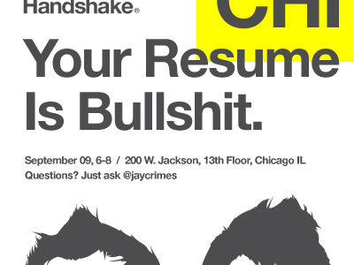The Secret Handshake Poster Snippet clean event german gray hair helvetica illustration neue poster swiss white yellow