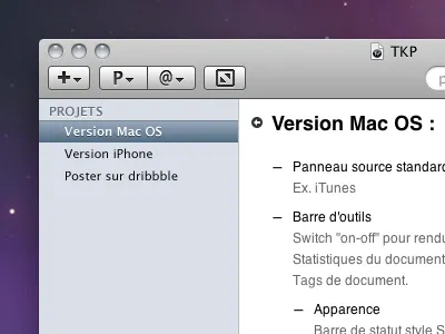TaskPaper Show Project List gtd mac osx taskpaper