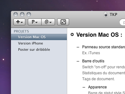 TaskPaper Show Project List gtd mac osx taskpaper