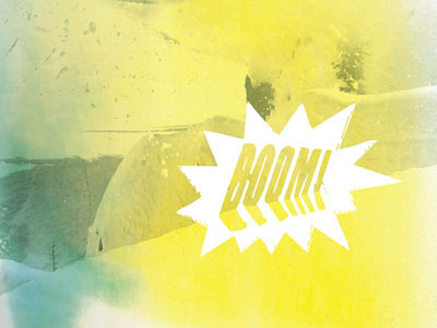 Boom boom! print spread type typography