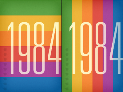 iPhone1984 1984 apple iphone logo rainbow univers