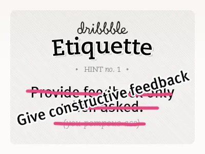Etiquette the real hint no. 1