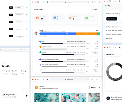 Dashboard For Task Management dashboard design product design saas ui