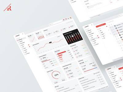 Runstat - Finance analytics dashboard finance logo responsive ui ux website design