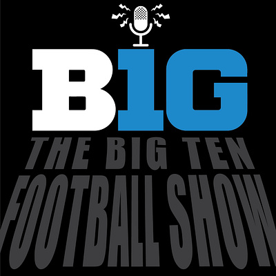 The Big 10 Football Show Podcast Logo design graphic design illustrator logo sports